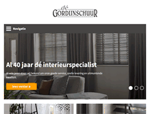Tablet Screenshot of gordijnschuur.nl